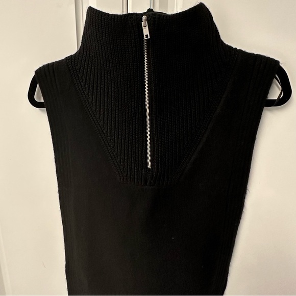 H&M knit black collar with zipper women’s one size - Picture 6 of 8